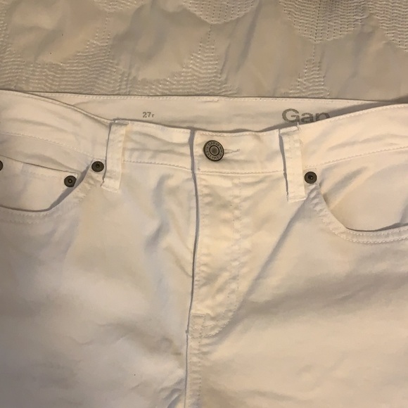 GAP 1969 White Ankle Mid Rise Jeans, 27r - Picture 6 of 7